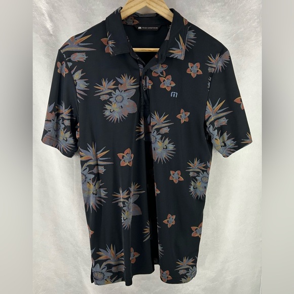 Travis Mathew Other - Travis Mathew Navy Marine Hawaii Golf Polo Shirt Size M
